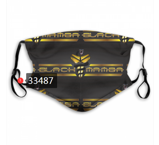 2021 NBA Los Angeles Lakers #24 kobe bryant 33487 Dust mask with filter->nba dust mask->Sports Accessory